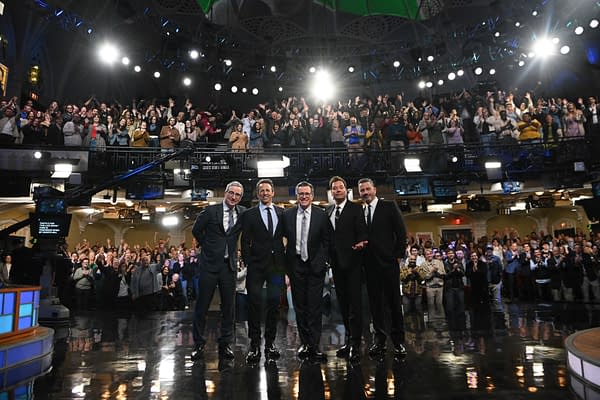 Colbert Reunites "Strike Force Five": Fallon, Kimmel, Meyers & Oliver