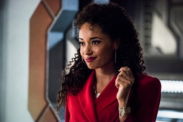 Olivia Swan as Astra in DC's Legends of Tomorrow, courtesy of The CW.