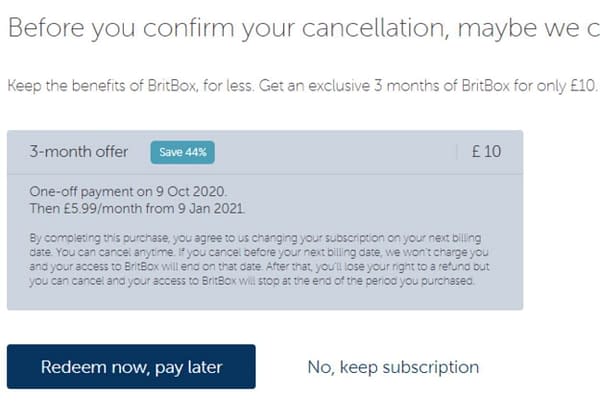 Get BritBox For £10 For Three Months If You Try To Cancel