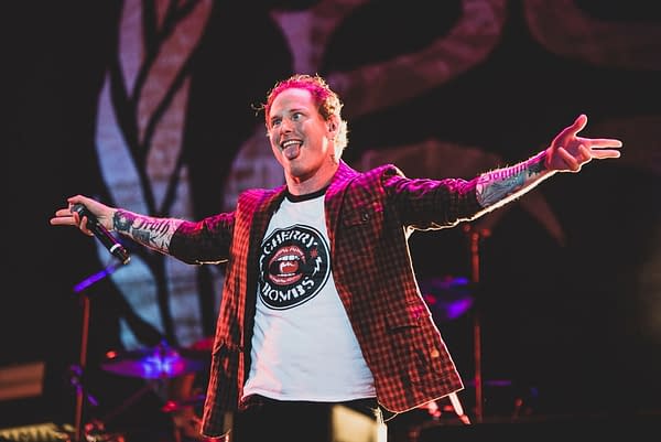 Corey Taylor from Stone Sour and Slipknot performs in concert at Rock im Park festival on June 2, 2018 in Nuremberg, Germany, photo by Milan Risky / Shutterstock.com.