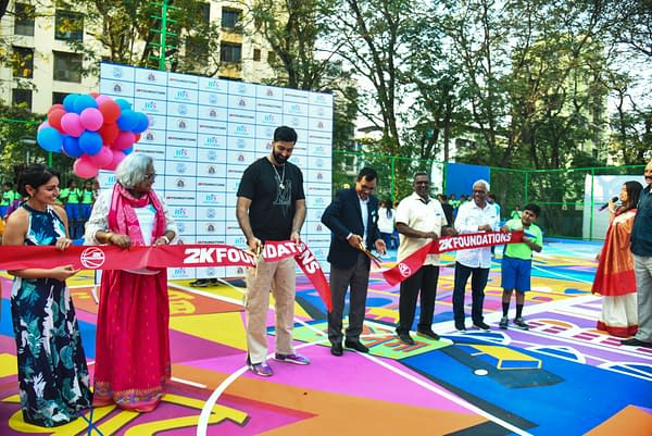 2K Foundations Installs New Basketball Court In Mumbai, India