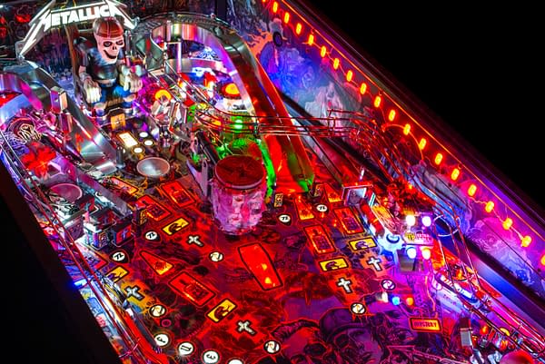 Stern Pinball Has Released the Metallica Remastered Pinball Table