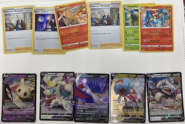 Pokémon TCG: Brilliant Stars pulls. Credit: Theo Dwyer