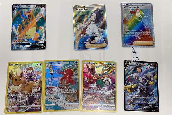 Pokémon TCG: Brilliant Stars pulls. Credit: Theo Dwyer