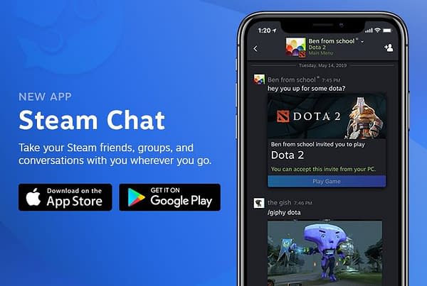 Valve Releases a New Steam Chat Mobile App