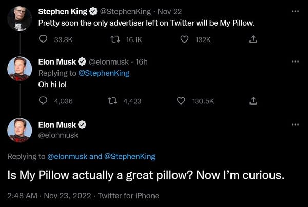 Elon Musk Responds to Stephen King after 10 Hours- That's What We Get?