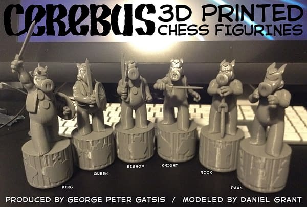 Cerebus Gets a Six-Figure Chess Set
