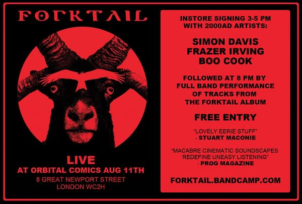 A New 2000AD Comic Creator Band Is Born: Forktail