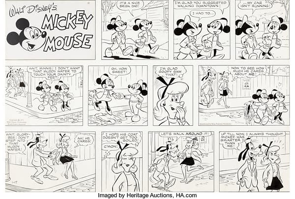 Mickey Mouse Strip By Manuel Gonzales On Auction At Heritage