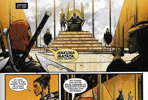 Something Very Bad Happens to Willie Lumpkin Today in Black Panther/Deadpool #1 (Spoilers)