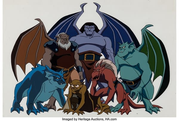 Gargoyles Six-Character Publicity Cel (Walt Disney, c. 1994). Credit: Heritage Auctions