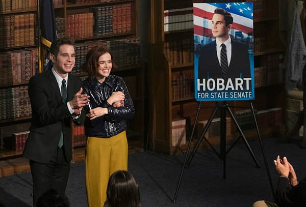 THE POLITICIAN (L to R) BEN PLATT as PAYTON HOBART and ZOEY DEUTCH as INFINITY JACKSON in episode 3 of THE POLITICIAN. Cr. GIOVANNI RUFINO/NETFLIX © 2020