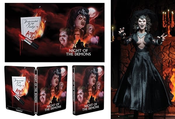 Night of the Demons Scream factory Steelbook with Angela NECA Figure 1