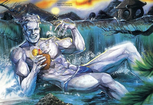 Warren Ellis Remembers When Marvel Illustrated Swimsuit Went Gay.