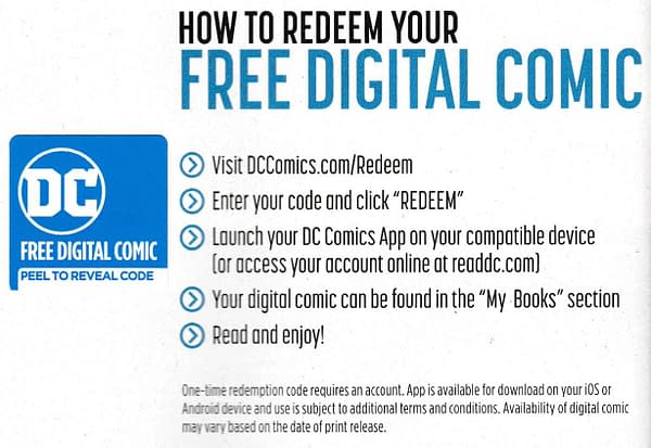 DC Comics Ditch Digital Codes in Their Comics Today?