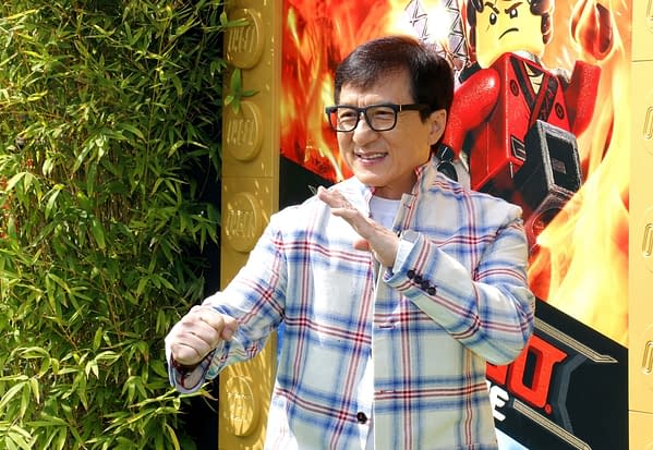 Jackie Chan at the Los Angeles premiere of 'The LEGO Ninjago Movie' held at the Regency Village Theatre in Westwood, USA on September 16, 2017. Editorial credit: Tinseltown / Shutterstock.com