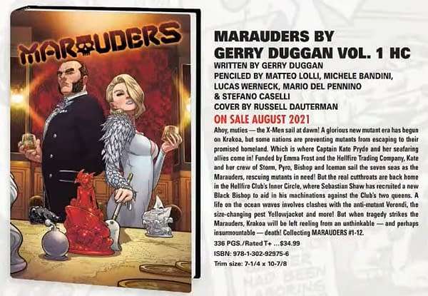 Dawn Of X Comics Get Over-Sized Hardcovers - Marauders and Excalibur