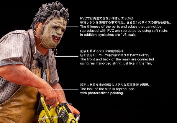 Leatherface is Back With New Bloody 300 Piece Statue From Kotobukiya
