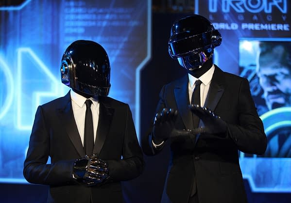 DEC 11: Daft Punk arrives to the 'Tron: Legacy' World Premiere on December 11, 2010 in Hollywood, CA. Editorial credit: DFree / Shutterstock.com
