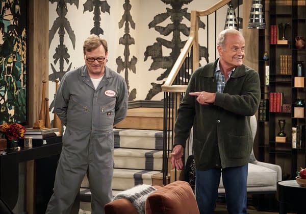 Frasier Season 1 Episode 9 "The Fix Is In" Images: Freddy the Fixer?