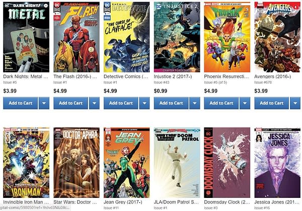 ComiXology Bestseller List, 2nd February 2018 – Metal Plays Its Cards Right