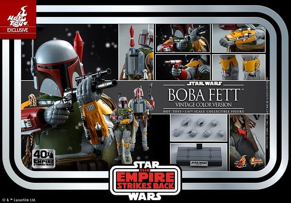 Hot Toys Empire Strikes Back Boba Fett Retro Throwback Figure