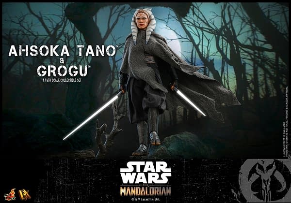 Star Wars The Mandalorian Ahsoka Tano Meets Grogu With Hot Toys