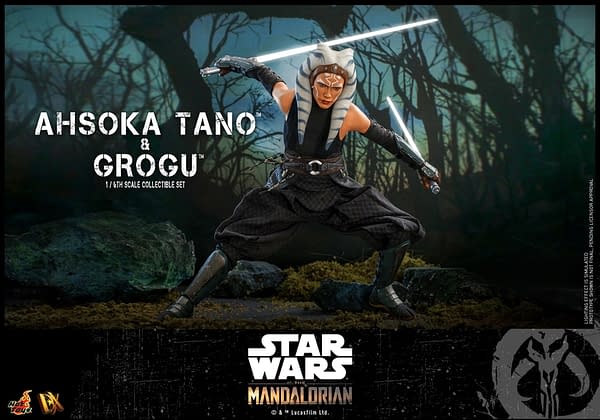 Star Wars The Mandalorian Ahsoka Tano Meets Grogu With Hot Toys