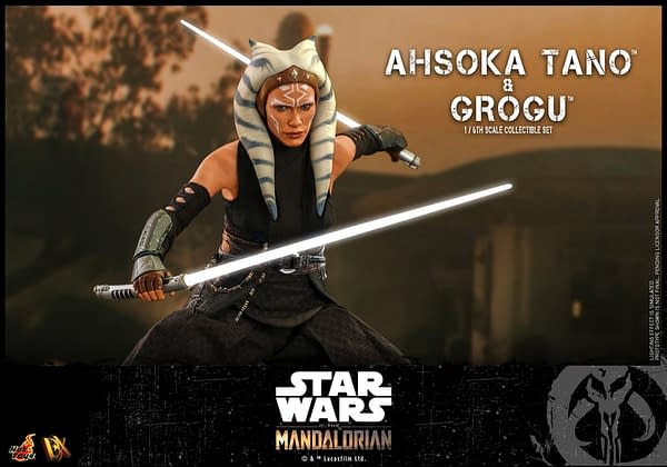 Star Wars The Mandalorian Ahsoka Tano Meets Grogu With Hot Toys