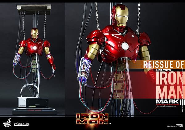 Build Your Own Iron Man Workshop With Hot Toys Mark III Reissue  Hot Toys has announce dates reissue of the Mark II armor set from Iron Man giving collectors a change to build up their own workshop  #TonyStark rebuild his #IronMan Mark III Armor and #HotToys has announce the Construction Version Reissue  Iron man, marvel, hot toys     
