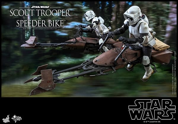 Star Wars Scout Trooper and Speeder Bike Bundle Arrives At Hot Toys