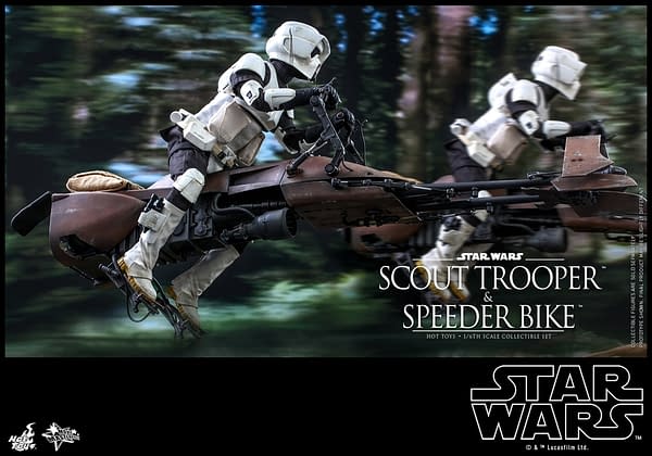 Star Wars Scout Trooper and Speeder Bike Bundle Arrives At Hot Toys