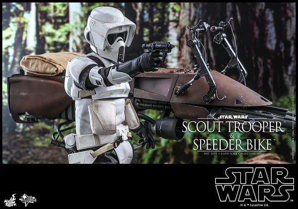 Star Wars Scout Trooper and Speeder Bike Bundle Arrives At Hot Toys