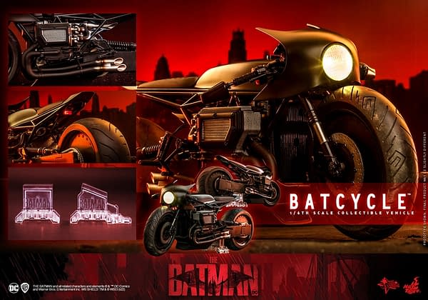 The Batman 1/6 Scale Batcycle Hits the Streets with Hot Toys 