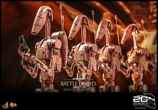 Star Wars Battle of Geonosis Battle Droid Deploys at Hot Toys