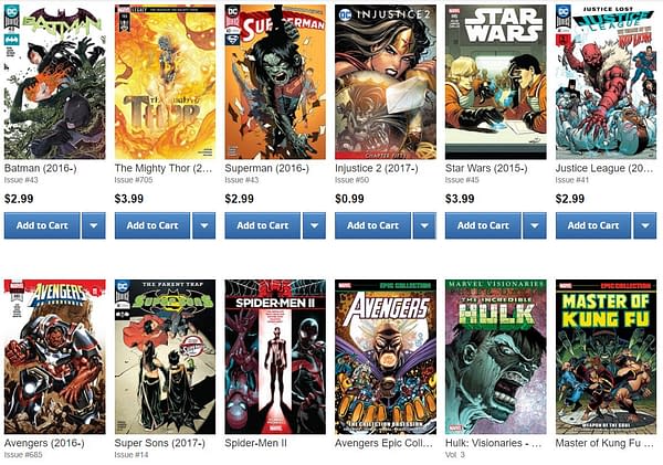 ComiXology Bestseller List, 23rd March 2018 &#8211; Marvel's Discount Collections Can't Beat Batman