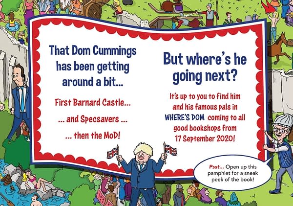 Where's Dom? - Dominic Cummings Parody of Where's Wally. Credit: Welbeck