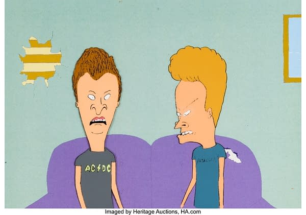 Beavis and Butt-Head Production Cels and Animation Drawing Group of 4. Credit: Heritage Auctions