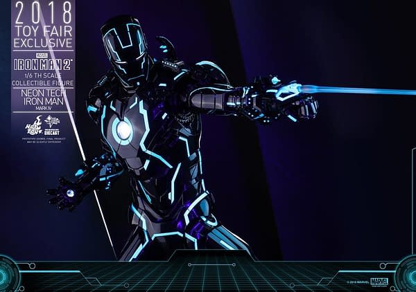 Hot Toys Neon Armor Tech Iron Man 6