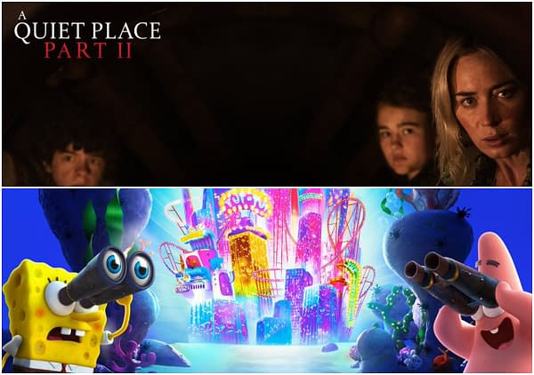 Paramount releases two new Zoom backgrounds featuring A Quiet Place Part 2 and Spongebob.
