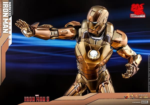 Iron Man Mark XXI (Midas) Armor Lands at Hot Toys