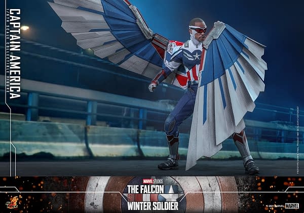 Sam Wilson Captain America Soars High With 1/6 Scale Hot Toys Figure