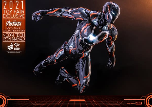 Iron Man Enters The Grid With Hot Toys New Neon Tech Figure