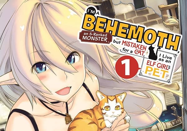 Official Cover for Yen Press' I'm a Behemoth But Mistaken for a Cat I Live as an Elf Girl's Pet published by Yen Press.