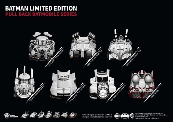 Batman Batmobiles Get Special Edition Set from Beast Kingdom