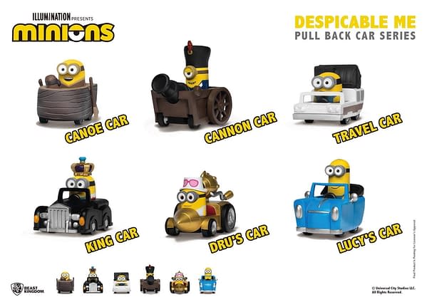 The Minions Hit the Streets With Collectible Cars from Beast Kingdom