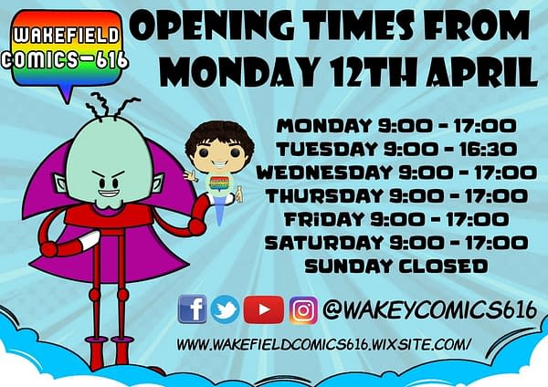 English Comic Shops Open Up Tomorrow - After Three Months