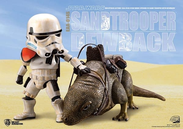 Star Wars Sandtrooper and Dewback EAA Figure Coming From Beast Kingdom