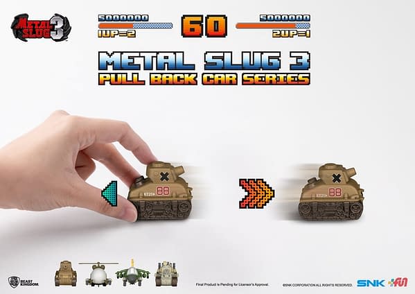 Beast Kingdom Reveals Metal Slug Pull Back Car Collectibles