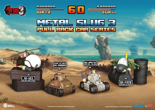 Beast Kingdom Reveals Metal Slug Pull Back Car Collectibles